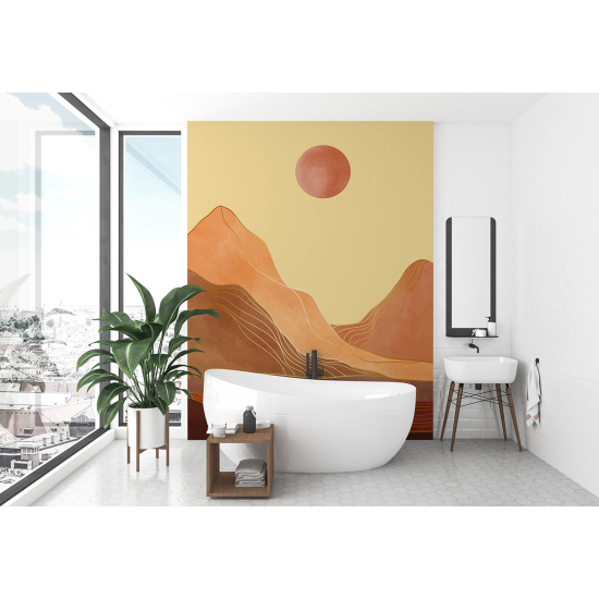 Papel pintado panorámico - Paisaje Boho