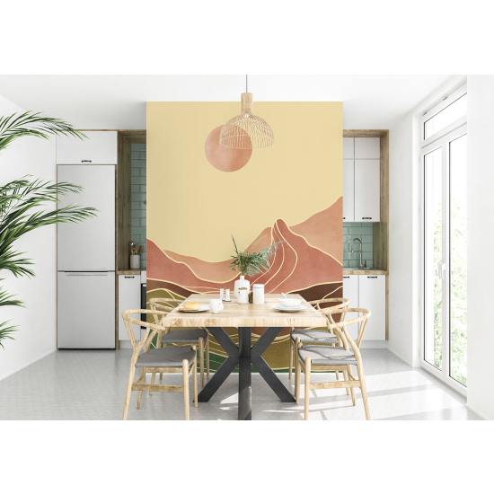Papel pintado panorámico - Paisaje Boho