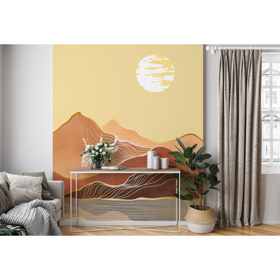 Papel pintado panorámico - Paisaje Boho