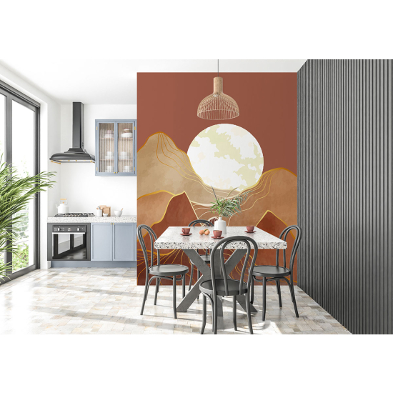 Papel pintado panorámico - Paisaje Boho