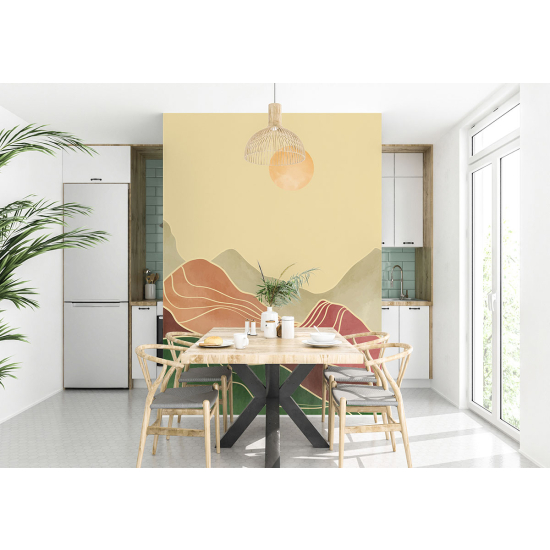 Papel pintado panorámico - Paisaje Boho
