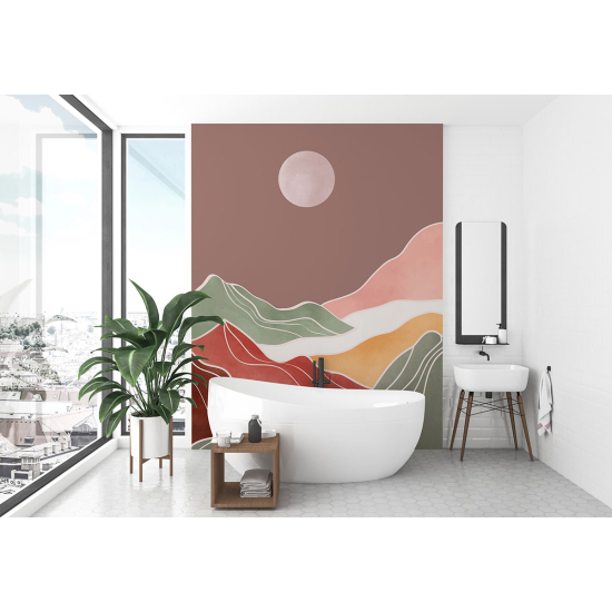 Papel pintado panorámico - Paisaje Boho