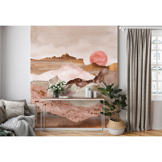 Papel pintado panorámico - Paisaje Boho