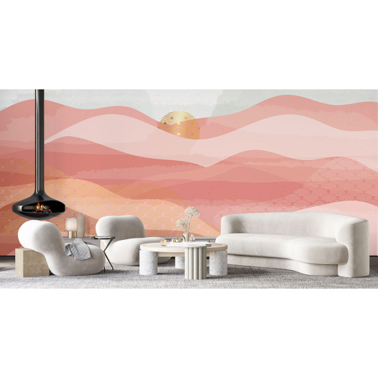Papel pintado panorámico - Paisaje Boho