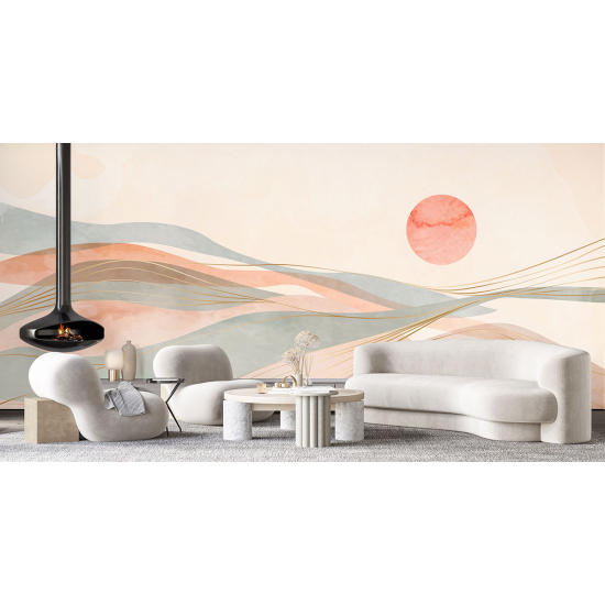 Papel pintado panorámico - Paisaje Boho