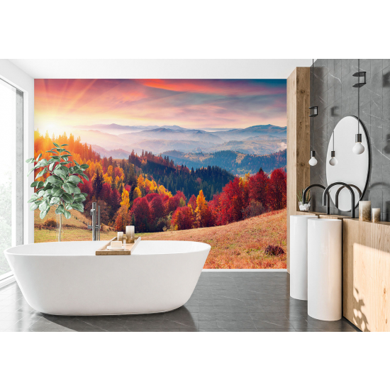Papel pintado panorámico - Paisaje Otoñal