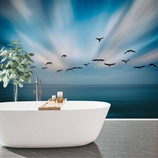 Papel pintado panorámico - Pájaros