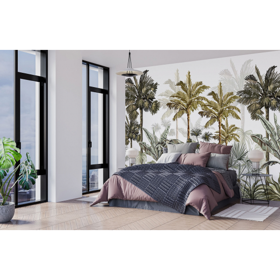 Papel pintado panorámico - Palmeras