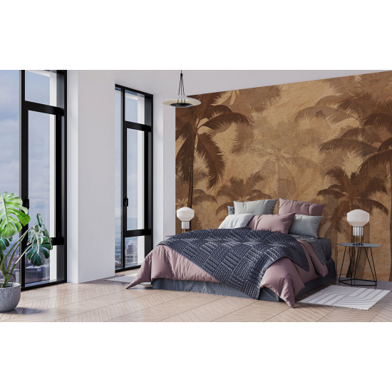 Papel pintado panorámico - Palmeras