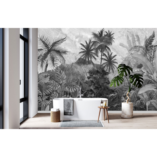 Papel pintado panorámico - Palmeras