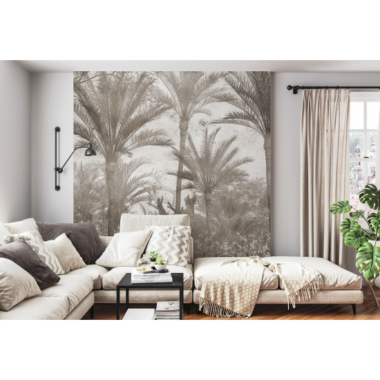 Papel pintado panorámico - Palmeras