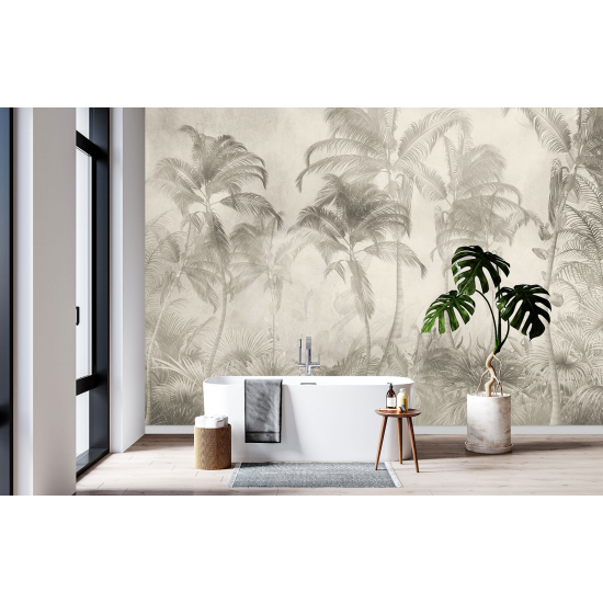 Papel pintado panorámico - Palmeras