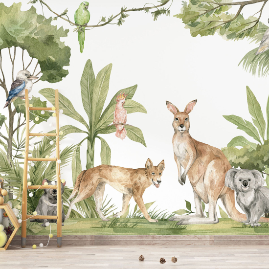 Papel pintado panorámico para niños - Infantil - Animales de Australia