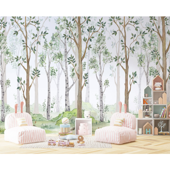 Papel pintado panorámico para niños - Infantil - Bosque
