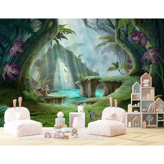 Papel pintado panorámico para niños - Infantil - Bosque Encantado