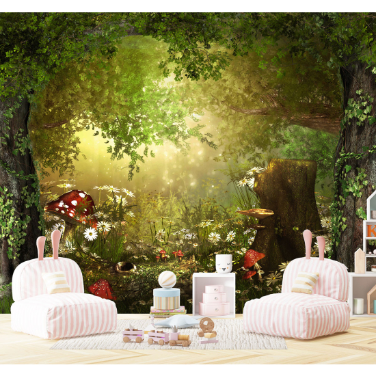 Papel pintado panorámico para niños - Infantil - Bosque Encantado