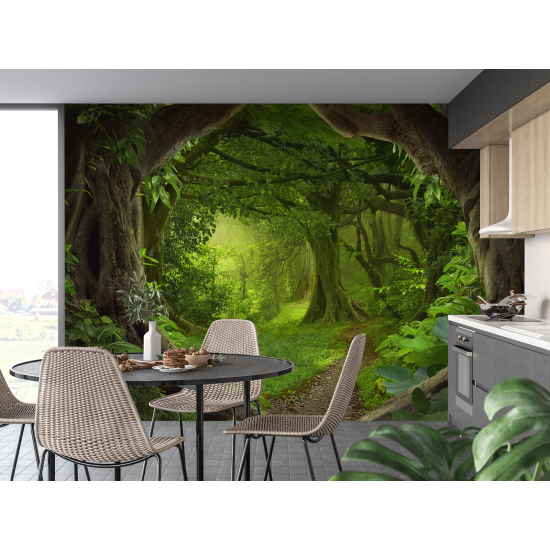 Papel pintado panorámico para niños - Infantil - Camino Bosque