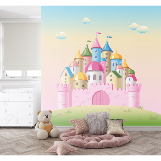 Papel pintado panorámico para niños - Infantil - Castillo Encantado