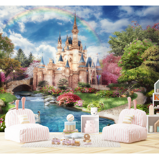 Papel pintado panorámico para niños - Infantil - Castillo Encantado