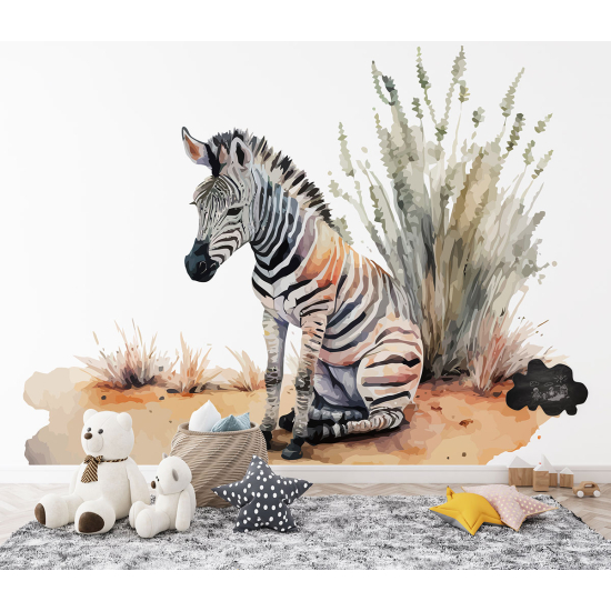 Papel pintado panorámico para niños - Infantil - Cebra