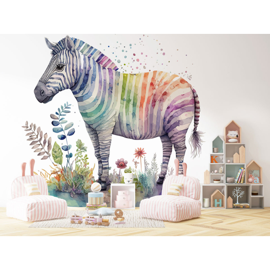 Papel pintado panorámico para niños - Infantil - Cebra