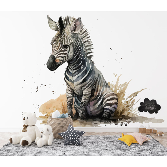 Papel pintado panorámico para niños - Infantil - Cebra