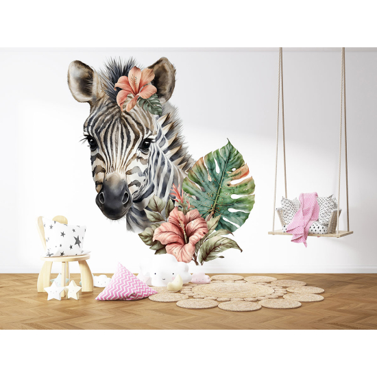 Papel pintado panorámico para niños - Infantil - Cebra
