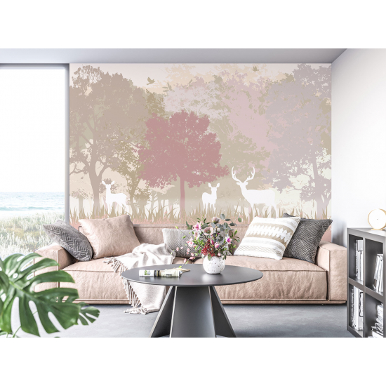 Papel pintado panorámico para niños - Infantil - Ciervos