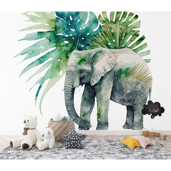 Papel pintado panorámico para niños - Infantil - Elefante
