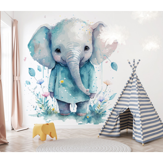 Papel pintado panorámico para niños - Infantil - Elefante