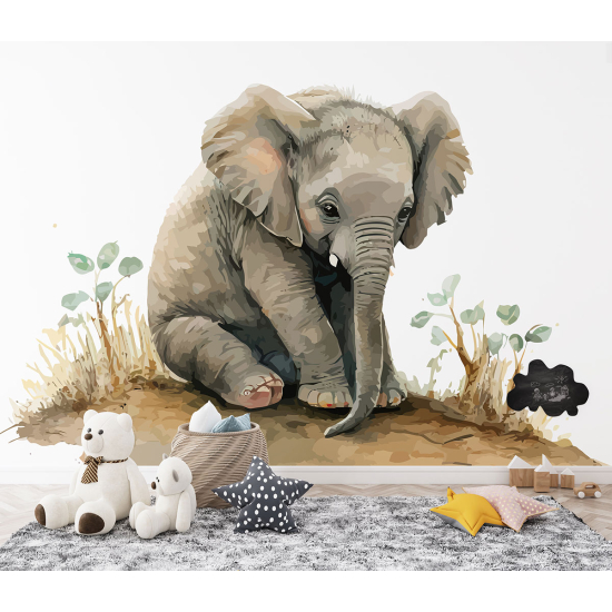 Papel pintado panorámico para niños - Infantil - Elefante