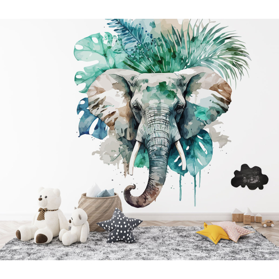 Papel pintado panorámico para niños - Infantil - Elefante