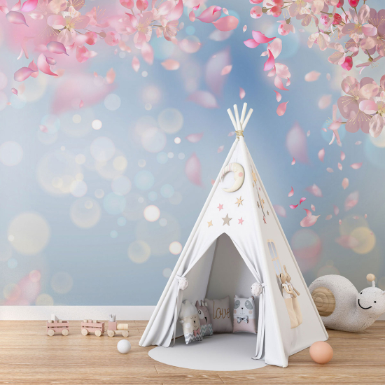 Papel pintado panorámico para niños - Infantil - Flores