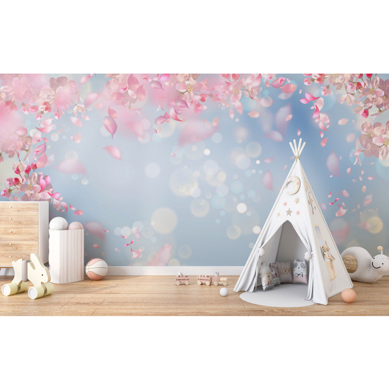 Papel pintado panorámico para niños - Infantil - Flores