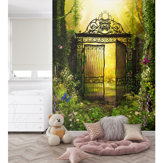 Papel pintado panorámico para niños - Infantil - Jardín encantado