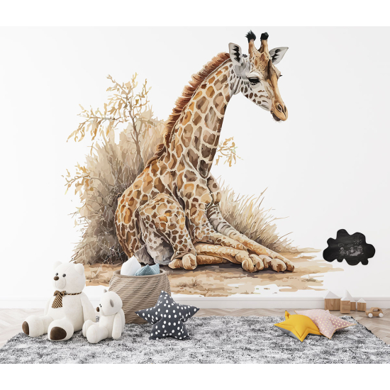 Papel pintado panorámico para niños - Infantil - Jirafa