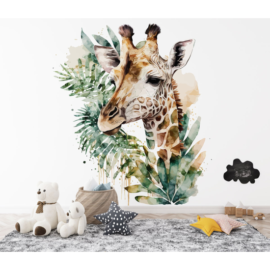 Papel pintado panorámico para niños - Infantil - Jirafa