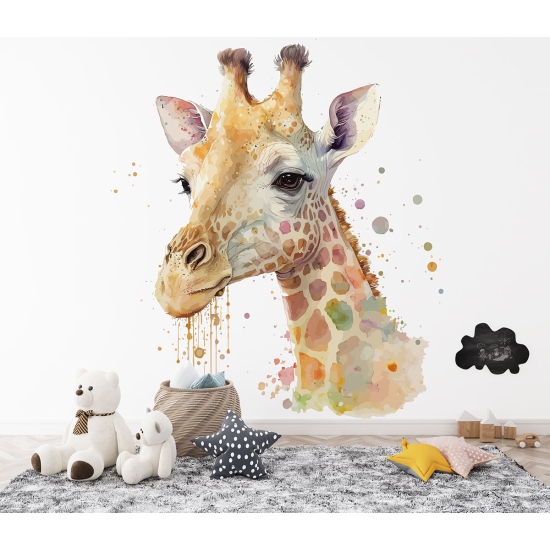 Papel pintado panorámico para niños - Infantil - Jirafa