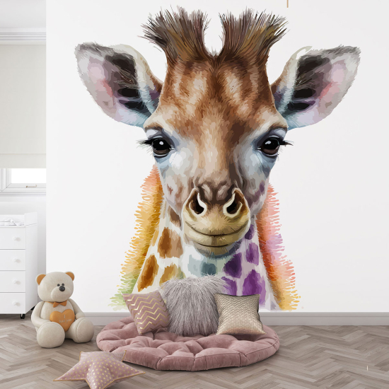 Papel pintado panorámico para niños - Infantil - Jirafa