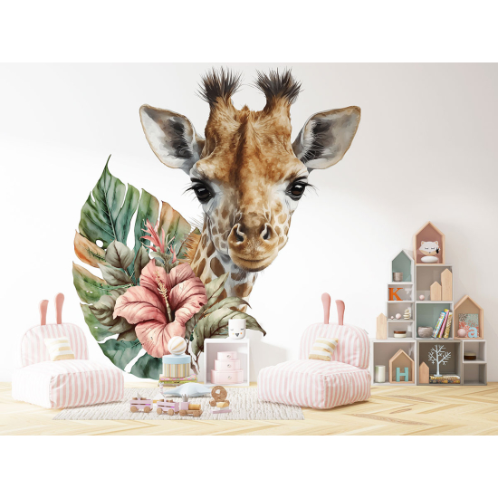 Papel pintado panorámico para niños - Infantil - Jirafa