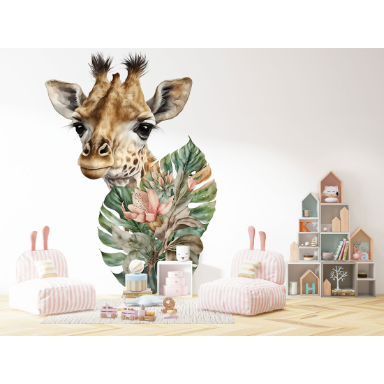 Papel pintado panorámico para niños - Infantil - Jirafa