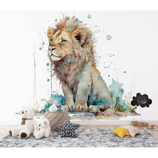 Papel pintado panorámico para niños - Infantil - León