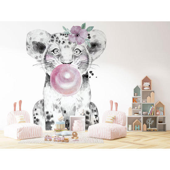 Papel pintado panorámico para niños - Infantil - León Chicle