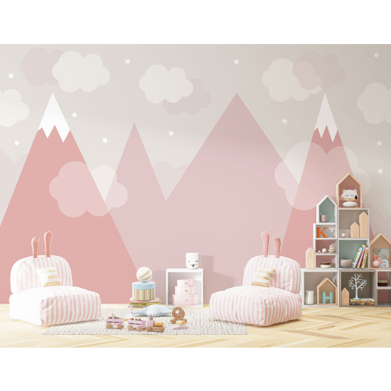 Papel pintado panorámico para niños - Infantil - Montañas