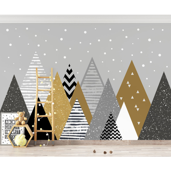 Papel pintado panorámico para niños - Infantil - Montañas Diseño