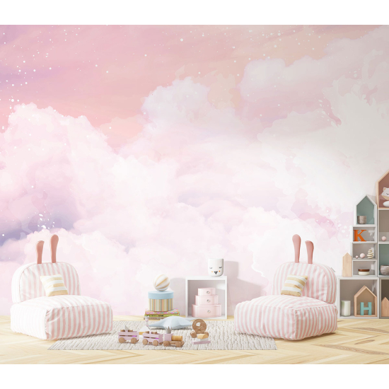 Papel pintado panorámico para niños - Infantil - Nubes