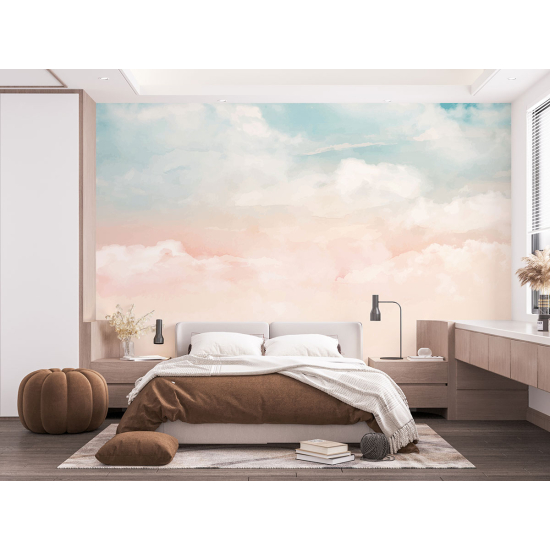 Papel pintado panorámico para niños - Infantil - Nubes