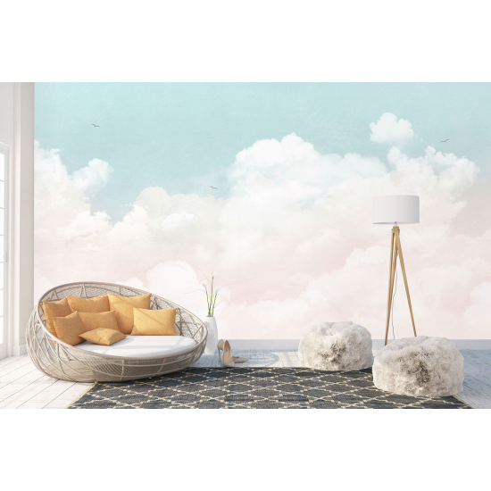 Papel pintado panorámico para niños - Infantil - Nubes