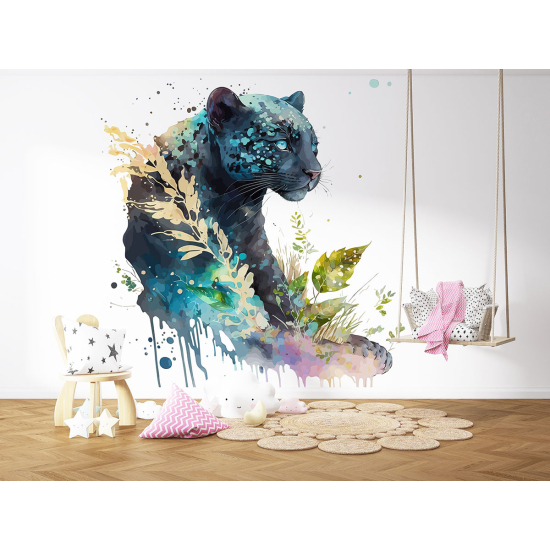 Papel pintado panorámico para niños - Infantil - Pantera negra