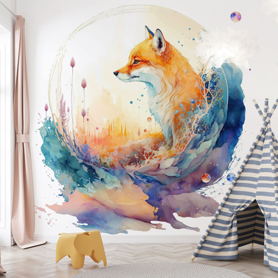 Papel pintado panorámico para niños - Infantil - Zorro